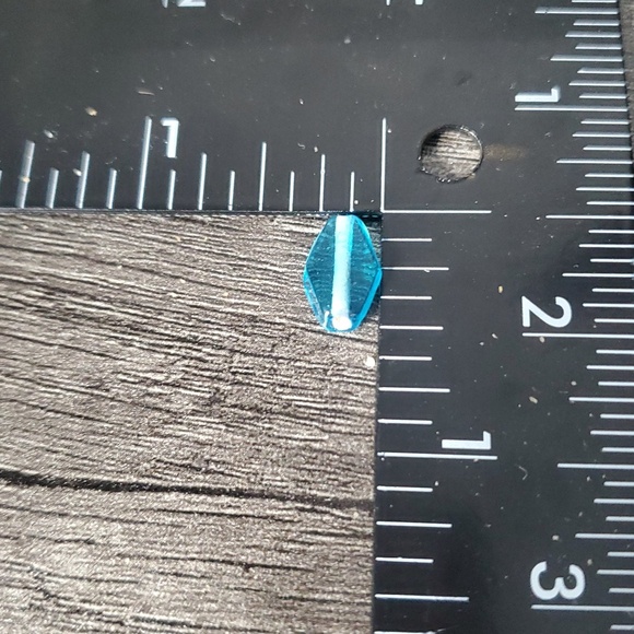 Blue Glass Bead P327 - Picture 3 of 3